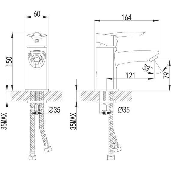 Смеситель для раковины Lemark Mars LM3506C - 5 Смеситель для раковины Lemark Mars LM3506C фото 5