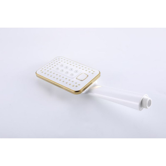 Смеситель для ванны Lemark Mista LM6414WG, белый/золото фото 7