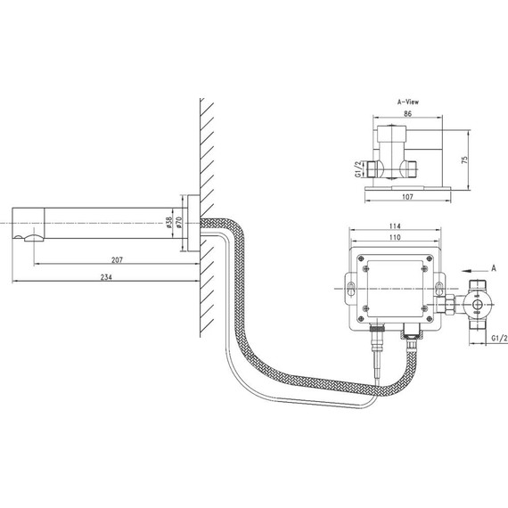 Смеситель для раковины электронный Lemark Project LM4651CE - 2 Смеситель для раковины электронный Lemark Project LM4651CE фото 2