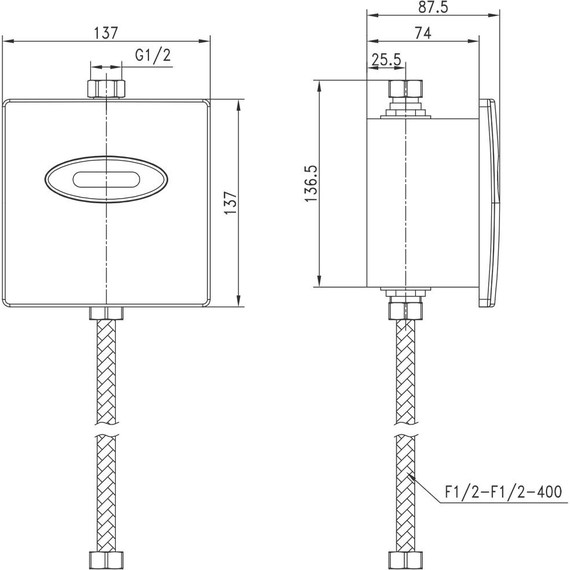 Смывное устройство для писсуара Lemark Project LM4657CE фото 3