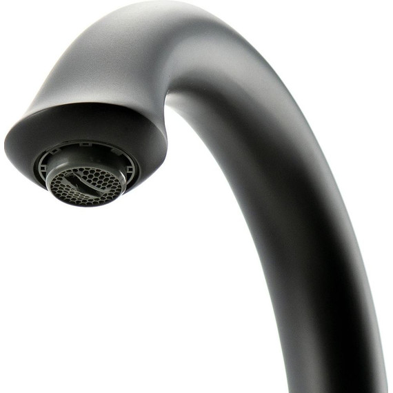 Смеситель для раковины Lemark Swan LM5406BG, черный/золото фото 5