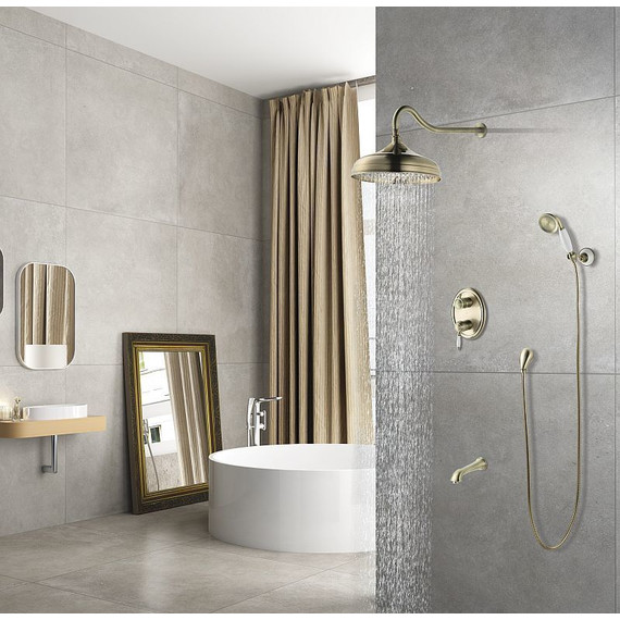 Душевая система для ванны Lemark Villa LM4822B, бронза - 2 Душевая система для ванны Lemark Villa LM4822B, бронза фото 2