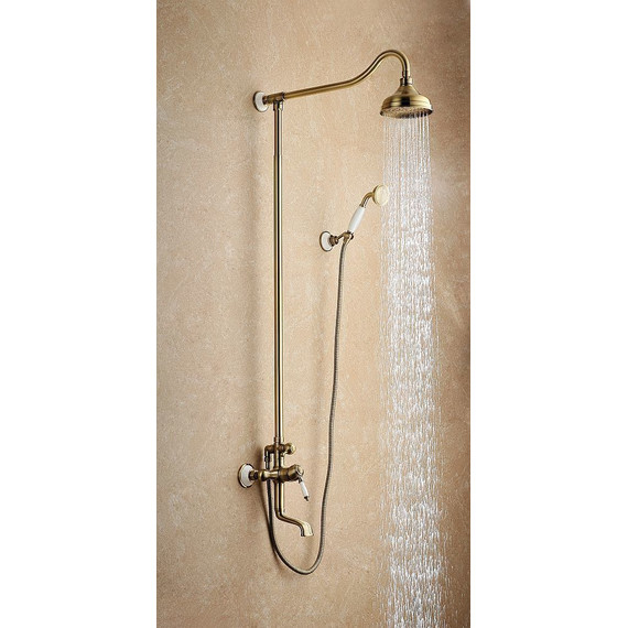 Душевая стойка для ванны Lemark Villa LM4862B, бронза - 3 Душевая стойка для ванны Lemark Villa LM4862B, бронза фото 3