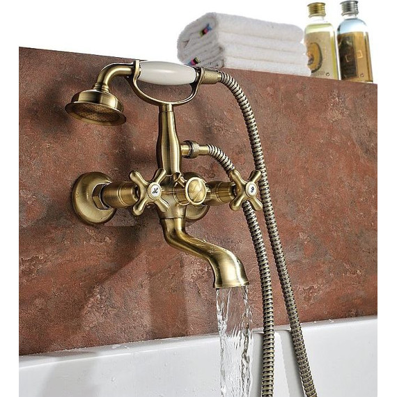 Смеситель для ванны Lemark Vintage LM2812B, бронза фото 5