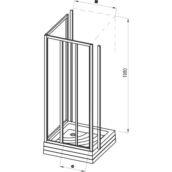 Душевое ограждение Ravak Supernova ASDP3+APSS 100х90 см, белый/pearl - 11 Душевое ограждение Ravak Supernova ASDP3+APSS 100х90 см, белый/pearl фото 11
