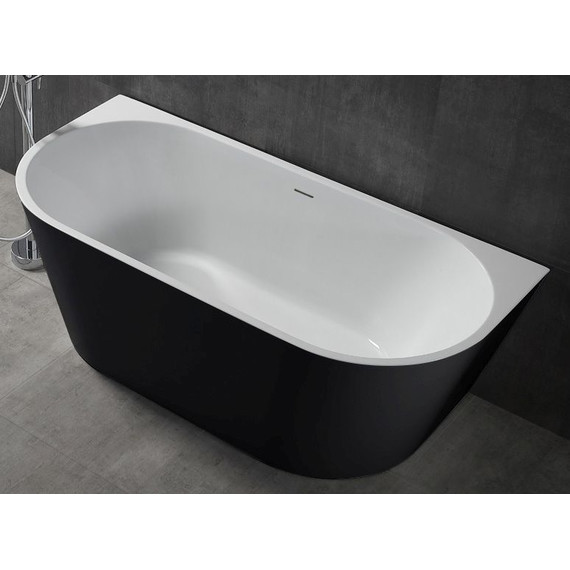 Ванна акриловая Abber AB9216-1.7MB 170x80 см, черный матовый фото 