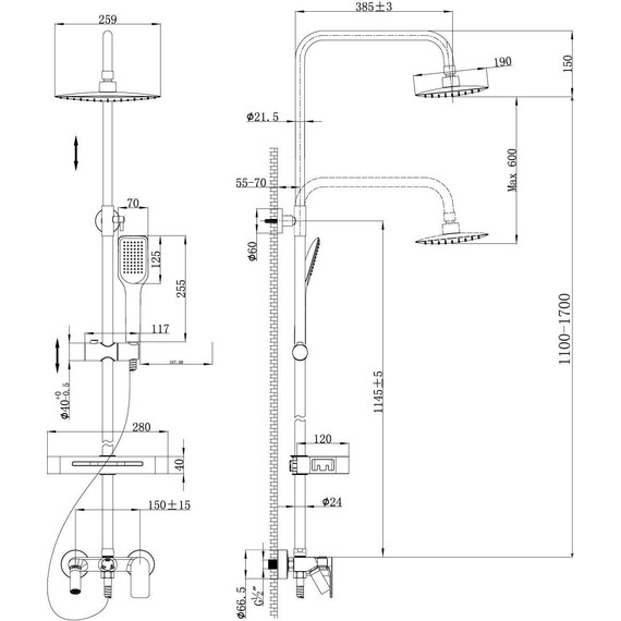 Душевая стойка Lemark Tropic LM7002C - 4 Душевая стойка Lemark Tropic LM7002C фото 4