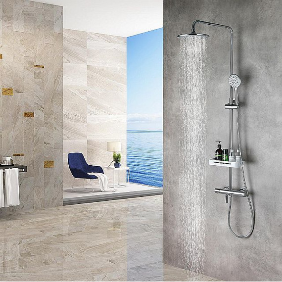 Душевая стойка с термостатом Lemark Tropic LM7010C - 2 Душевая стойка с термостатом Lemark Tropic LM7010C фото 2