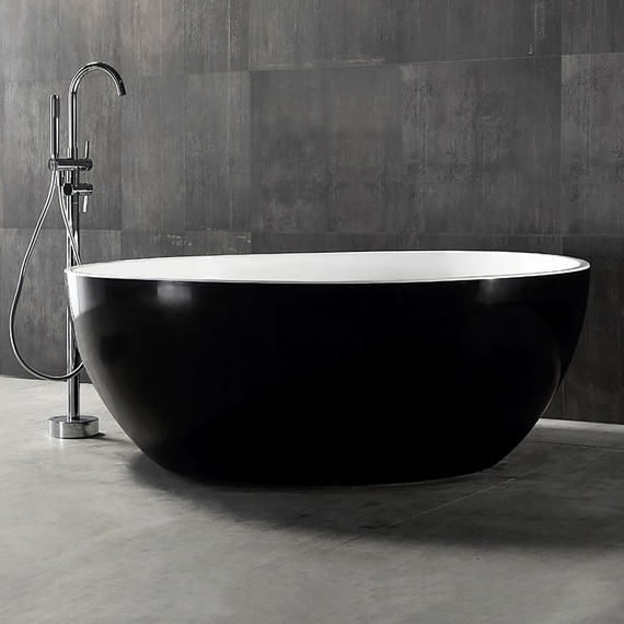Ванна отдельностоящая Abber AB9279MB 150x150 см, черный матовый фото 