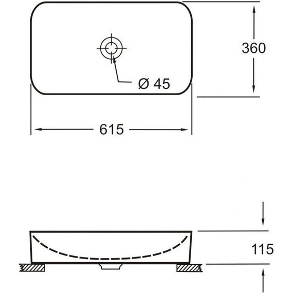 Раковина-чаша Pestan Fluenta 61 см 40008299, белый бриллиант фото 9