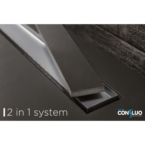 Душевой трап с поддоном Pestan (BETTOSERB) Confluo Frameless Line 55 см 40007821SS, хром матовый (под плитку) фото 4