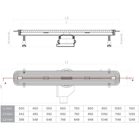 Трап Pestan (BETTOSERB) Confluo Slim Line + 65 см 13100027, хром матовый - 8 Трап Pestan (BETTOSERB) Confluo Slim Line + 65 см 13100027, хром матовый фото 8