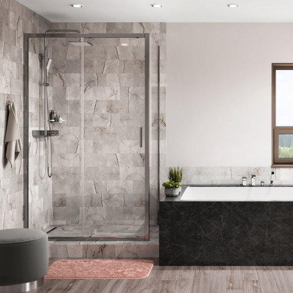 Душевое ограждение WasserKraft Main 130x100 см 41S34, хром/прозрачное фото 2