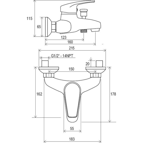 Набор смесителей 5 в 1 для ванны Ravak Set Neo 70508016 - 18 Набор смесителей 5 в 1 для ванны Ravak Set Neo 70508016 фото 18