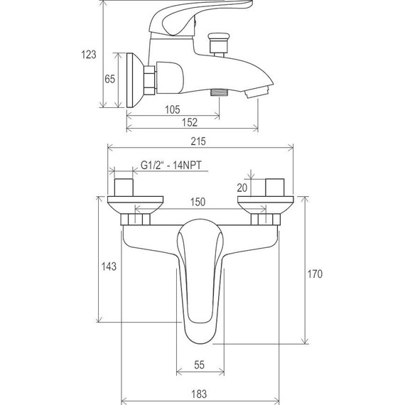 Набор смесителей 5 в 1 для ванны Ravak Set Rosa 70508017 - 17 Набор смесителей 5 в 1 для ванны Ravak Set Rosa 70508017 фото 17