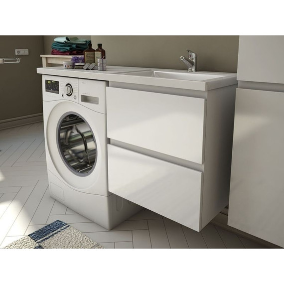 Тумба подвесная с раковиной-столешницей Эстет Dallas Luxe 105 см (2 ящика) R ФР-00009672 фото 2