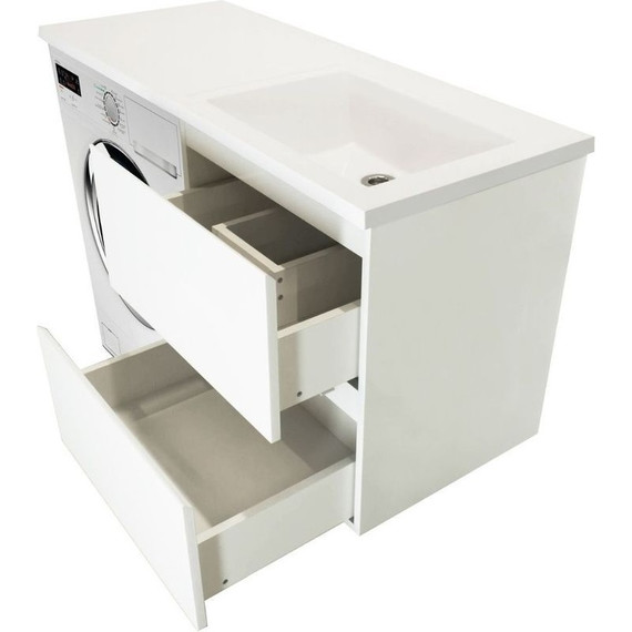 Тумба подвесная с раковиной-столешницей Эстет Dallas Luxe 105 см (2 ящика) R ФР-00009672 фото 3