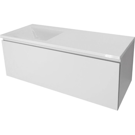 Тумба подвесная с раковиной-столешницей Эстет Dallas Luxe 105 см (1 длинный ящик) L ФР-00009678 - 5 Тумба подвесная с раковиной-столешницей Эстет Dallas Luxe 105 см (1 длинный ящик) L ФР-00009678 фото 5