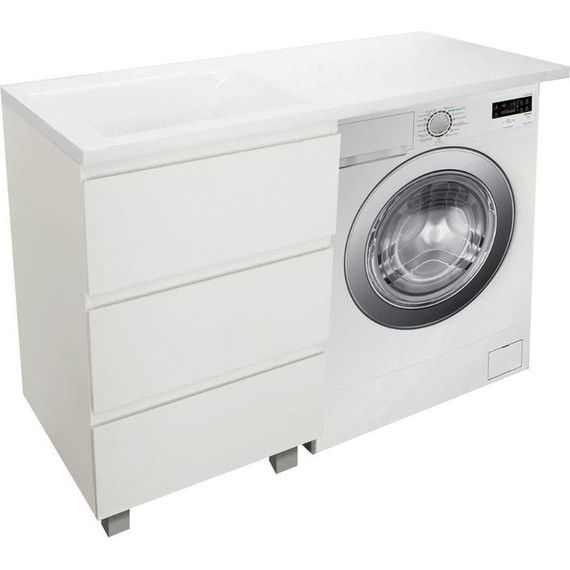 Тумба напольная с раковиной-столешницей Эстет Dallas Luxe 150 см (3 ящика) L ФР-00009683 фото 4