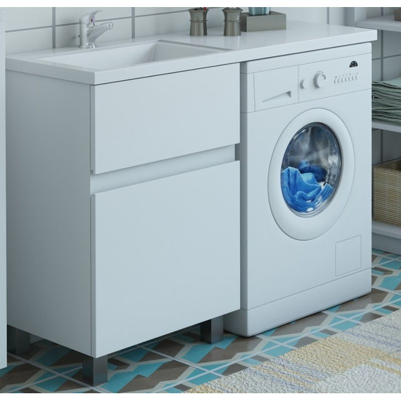 Тумба напольная с раковиной-столешницей Эстет Dallas Luxe 150 см (2 ящика) L ФР-00009681 фото 6