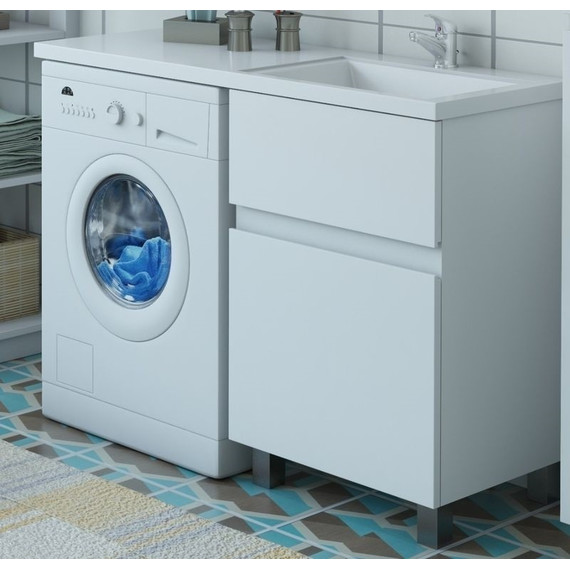 Тумба напольная с раковиной-столешницей Эстет Dallas Luxe 150 см (2 ящика) R ФР-00009838 - 6 Тумба напольная с раковиной-столешницей Эстет Dallas Luxe 150 см (2 ящика) R ФР-00009838 фото 6