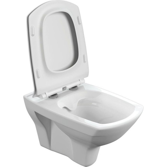 Унитаз подвесной Cersanit Carina Xl Clean On Dpl Eo Slim MZ-CARINA-XL-COn-S-DL-E с крышкой микролифт - 3 Унитаз подвесной Cersanit Carina Xl Clean On Dpl Eo Slim MZ-CARINA-XL-COn-S-DL-E с крышкой микролифт фото 3