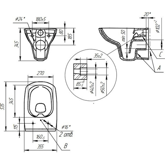 Унитаз подвесной Cersanit Carina Xl Clean On Dpl Eo Slim MZ-CARINA-XL-COn-S-DL-E с крышкой микролифт - 10 Унитаз подвесной Cersanit Carina Xl Clean On Dpl Eo Slim MZ-CARINA-XL-COn-S-DL-E с крышкой микролифт фото 10