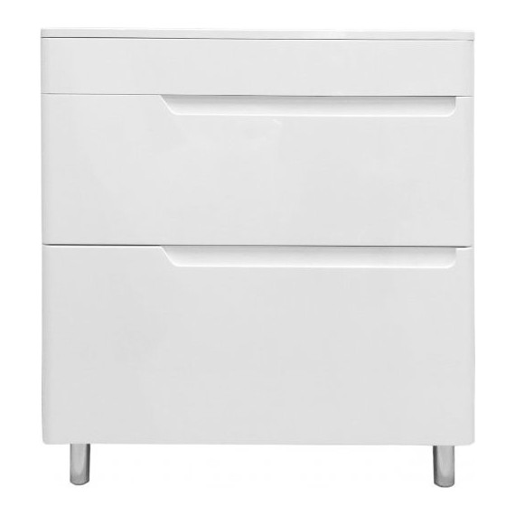 Тумба напольная с раковиной Эстет Kare Luxe 80 см (2 ящика) ФР-00005719 фото 