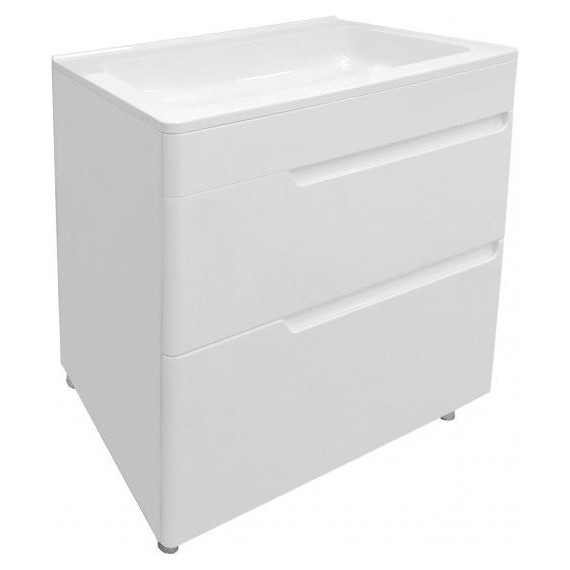 Тумба напольная с раковиной Эстет Kare Luxe 80 см (2 ящика) ФР-00005719 фото 2