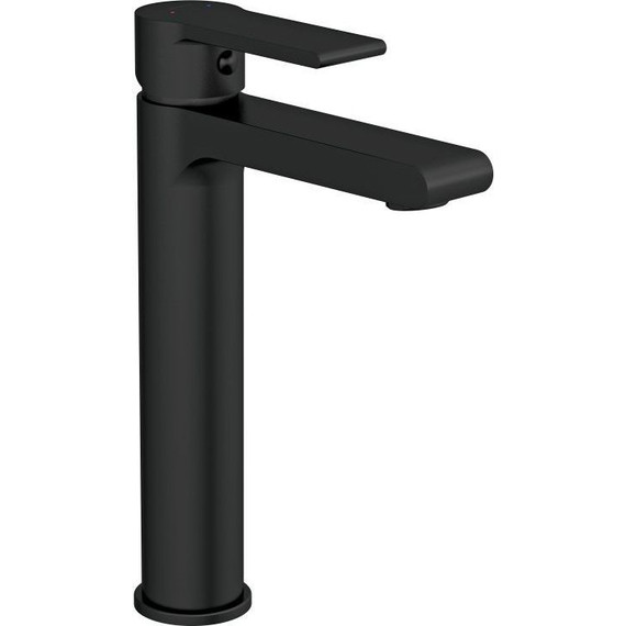 Смеситель для раковины высокий Cersanit Brasko Black А63111, черный, Цвет производителя: чёрный фото 