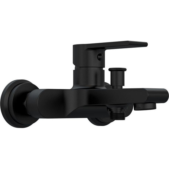 Смеситель для ванны Cersanit Brasko Black А63108, черный, Цвет производителя: чёрный - 8 Смеситель для ванны Cersanit Brasko Black А63108, черный, Цвет производителя: чёрный фото 8