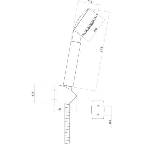 Душевой гарнитур Cersanit Cari A63389 фото 7