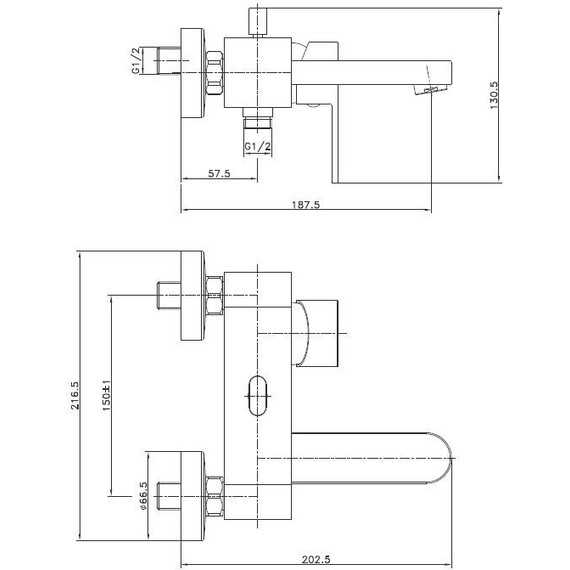Смеситель для ванны Cersanit Elio А63045 фото 9