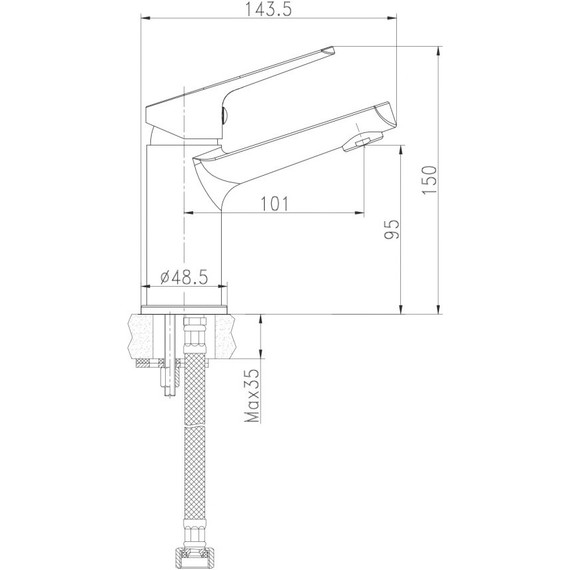 Смеситель для раковины Cersanit Flavis А63034 фото 9