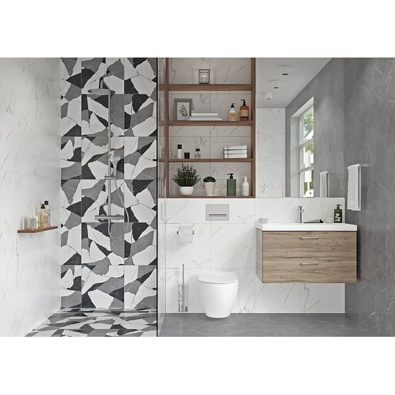 Тумба подвесная с раковиной Cersanit Lara 80 см A63416, орех фото 8