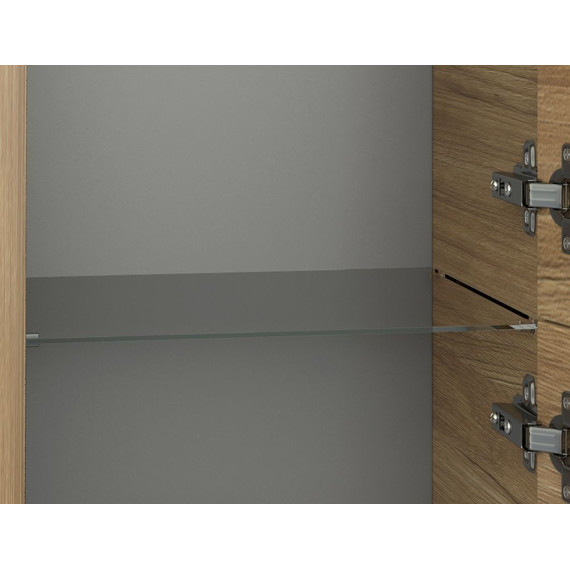 Пенал подвесной Cersanit Lara 30 см A63417, универсальный, орех фото 4