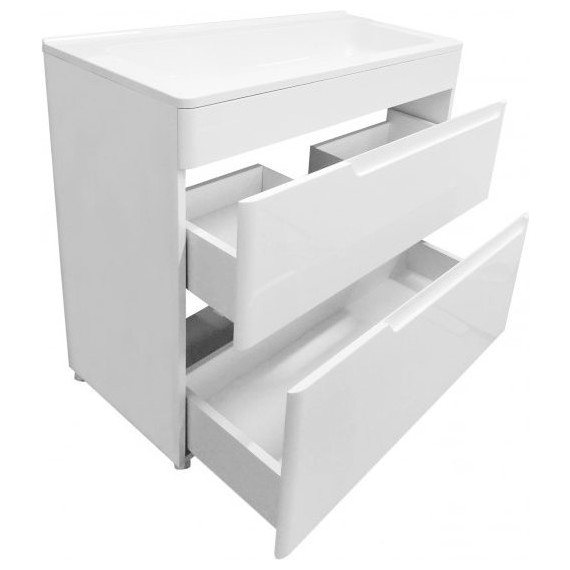 Тумба напольная с раковиной Эстет Kare Luxe 70 см (2 ящика) ФР-00007071 - 3 Тумба напольная с раковиной Эстет Kare Luxe 70 см (2 ящика) ФР-00007071 фото 3