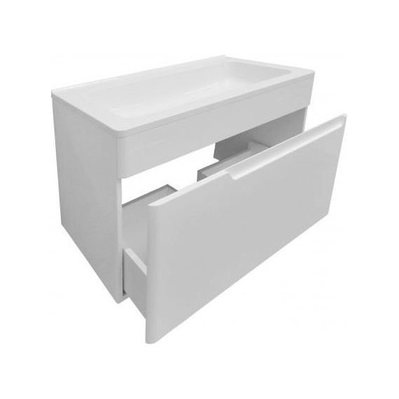 Тумба подвесная с раковиной Эстет Kare Luxe 60 см (1 ящик) ФР-00007077 фото 3