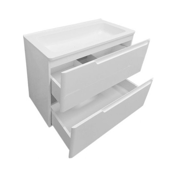 Тумба подвесная с раковиной Эстет Kare Luxe 70 см (2 ящика) ФР-00007073 - 2 Тумба подвесная с раковиной Эстет Kare Luxe 70 см (2 ящика) ФР-00007073 фото 2