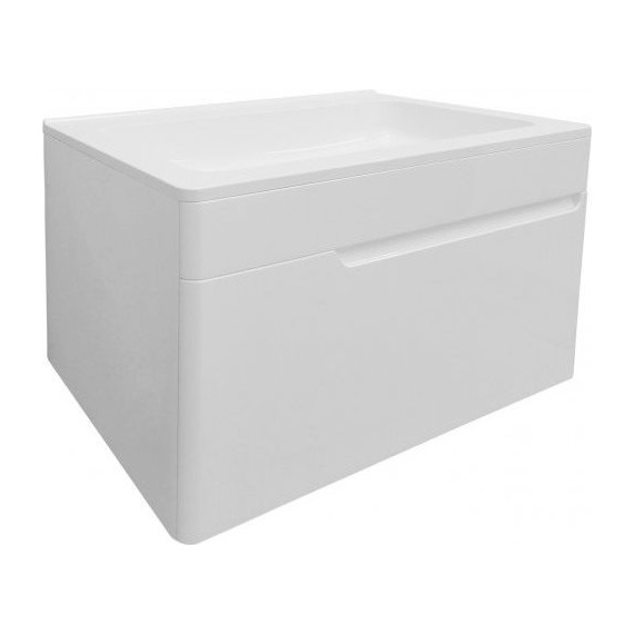 Тумба подвесная с раковиной Эстет Kare Luxe 70 см (1 ящик) ФР-00007080 фото 
