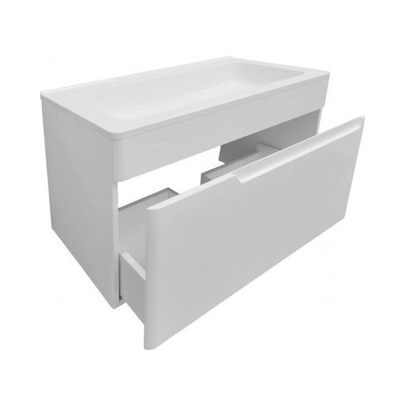 Тумба подвесная с раковиной Эстет Kare Luxe 70 см (1 ящик) ФР-00007080 фото 3