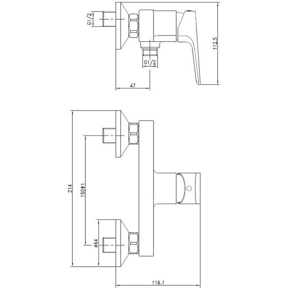 Смеситель для душа Cersanit Nature А63065 фото 10
