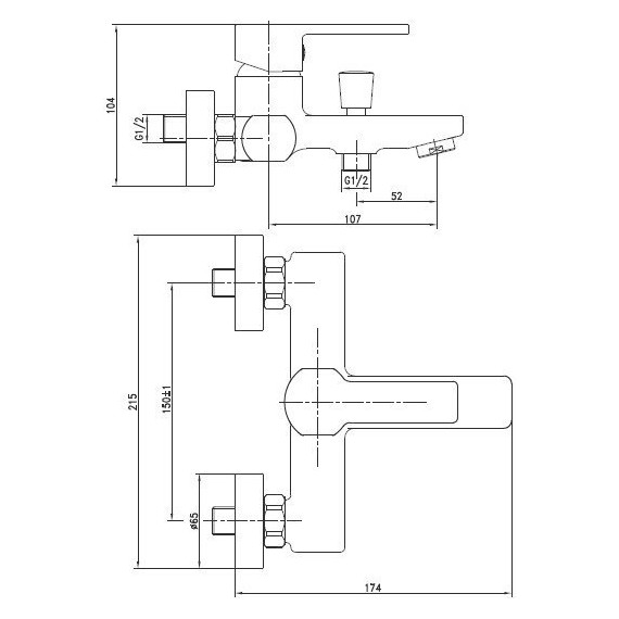 Смеситель для ванны Cersanit Smart А63048 - 9 Смеситель для ванны Cersanit Smart А63048 фото 9