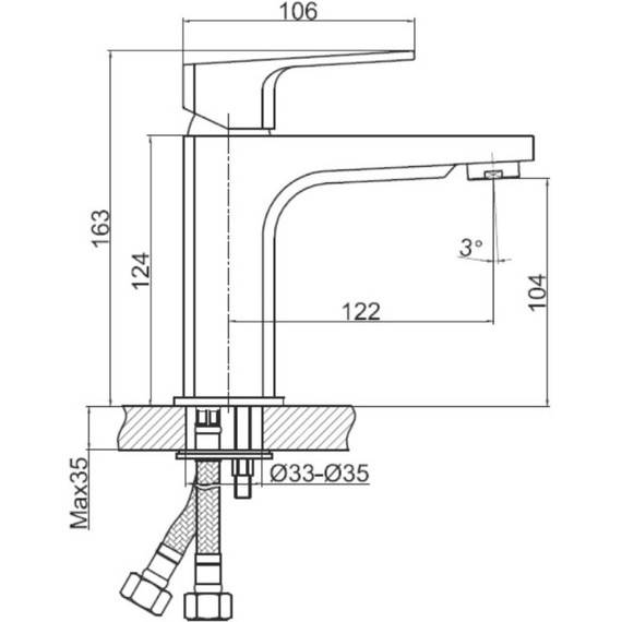 Смеситель для раковины Cersanit Wisla А63055 фото 11