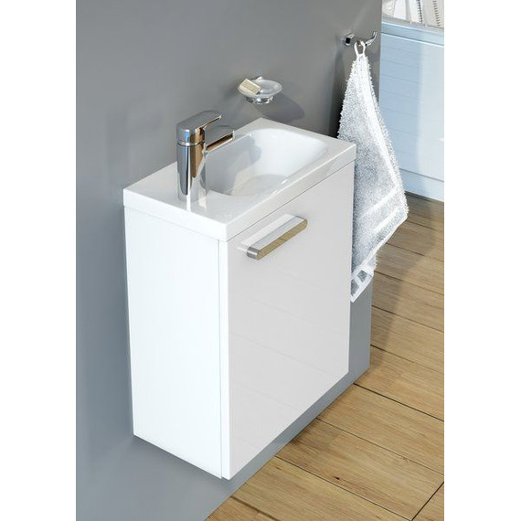 Тумба подвесная с раковиной Ravak Chrome SDU 40 см R X000000538, белый фото 6