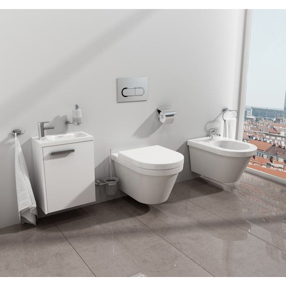 Тумба подвесная с раковиной Ravak Chrome SDU 40 см R X000000538, белый фото 7