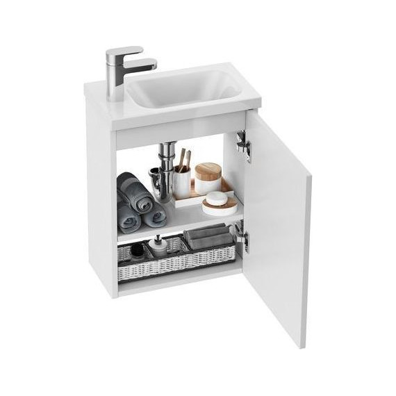 Тумба подвесная с раковиной Ravak Chrome SDU 40 см R X000000538, белый фото 3