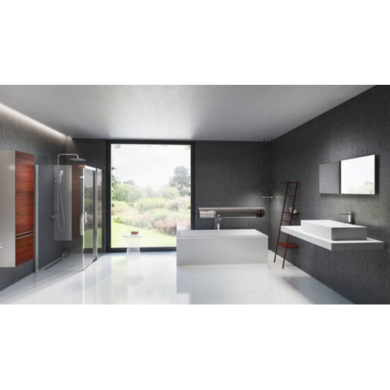 Пенал подвесной Ravak Clear SB 40 см L вишня фото 3