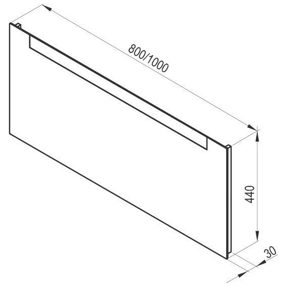 Зеркало Ravak Clear 80 см X000000765, белый фото 3