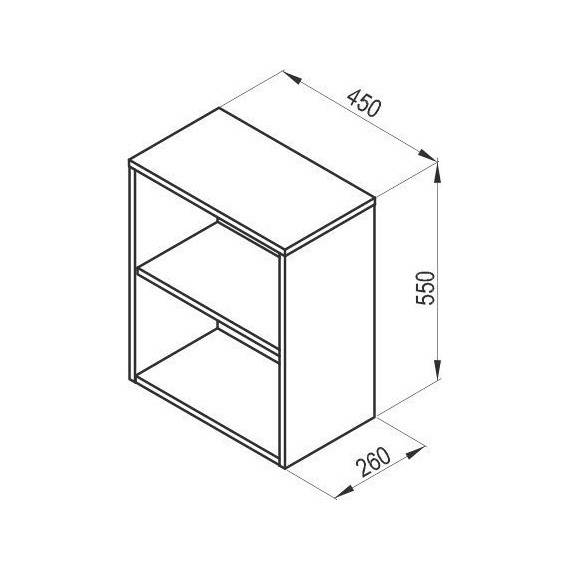 Шкаф подвесной открытый Ravak SB Natural 45 см X000001055, белый фото 5
